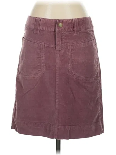 Pre-owned Athleta Casual Skirt In Burgundy