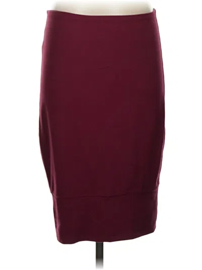 Pre-owned Athleta Casual Skirt In Burgundy