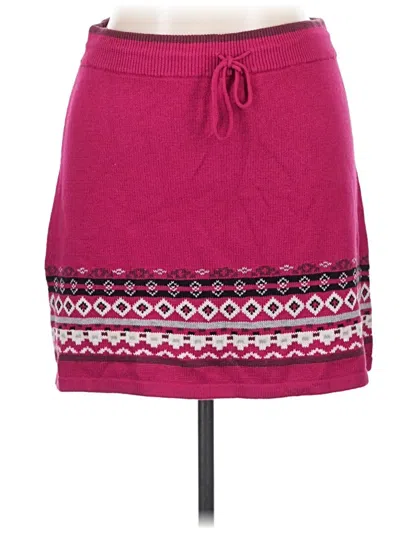 Pre-owned Athleta Casual Skirt In Burgundy