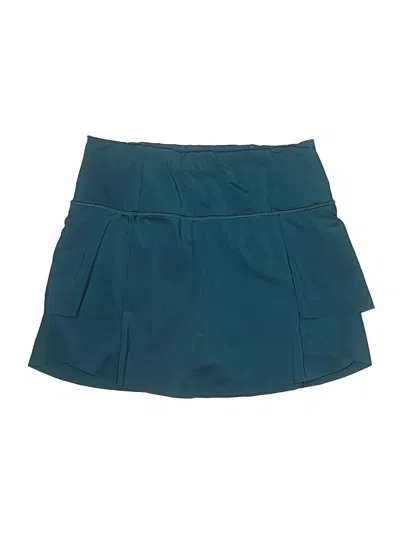 Pre-owned Athleta Casual Skirt In Teal