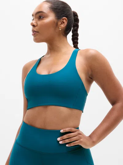 Athleta Circuit Train Sports Bra A-c In Blue