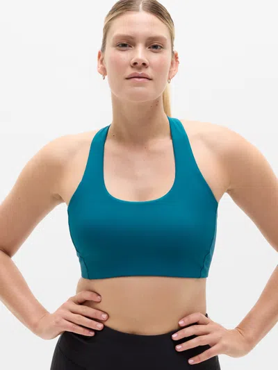 Athleta Circuit Train Sports Bra D-dd In Blue
