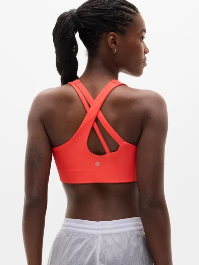 Athleta Circuit Train Sports Bra D-dd In Red