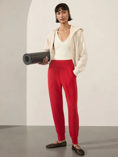 Athleta Coaster Luxe High Rise Jogger In Clover Berry