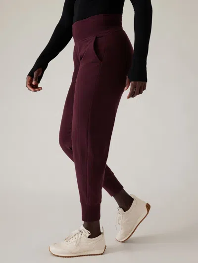 Athleta Coaster Luxe Jogger In Spiced Cabernet Heather