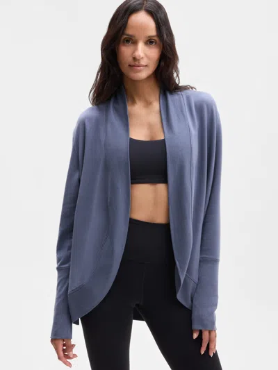 Athleta Coaster Luxe Open Cardigan In Blue