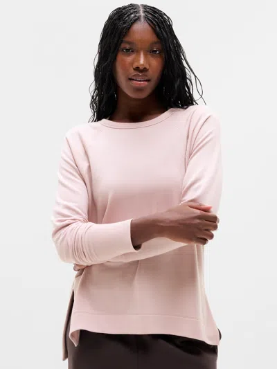 Athleta Coaster Luxe Recover Sweatshirt In Halo