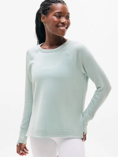 Athleta Coaster Luxe Recover Sweatshirt In White