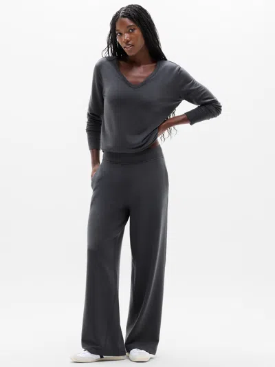 Athleta Coaster Luxe Wide Leg Pant In Ash