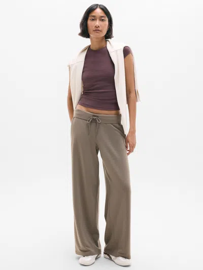 Athleta Coaster Luxe Wide Leg Pant In Umber