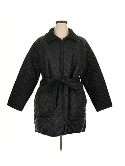 Pre-owned Athleta Coat In Black