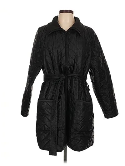 Pre-owned Athleta Coat In Black