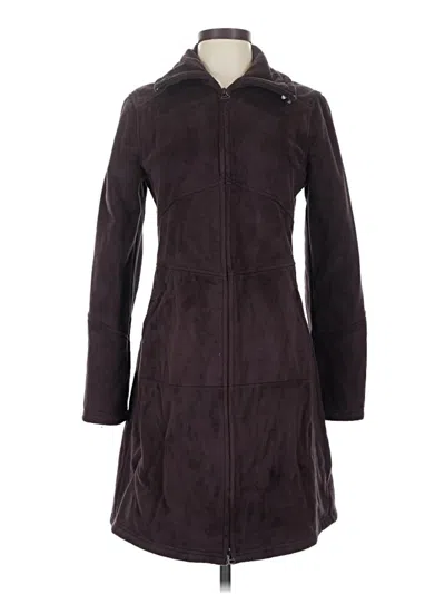 Pre-owned Athleta Coat In Burgundy