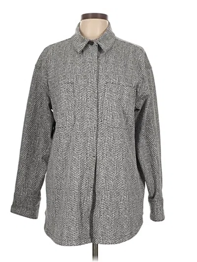 Pre-owned Athleta Coat In Gray