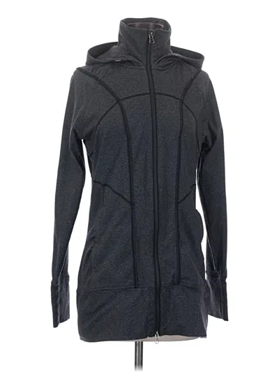 Pre-owned Athleta Coat In Gray