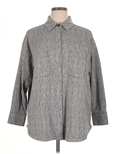 Pre-owned Athleta Coat In Gray
