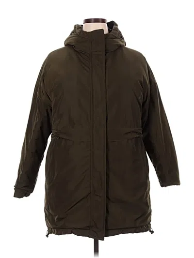 Pre-owned Athleta Coat In Green