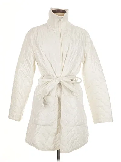 Pre-owned Athleta Coat In Ivory
