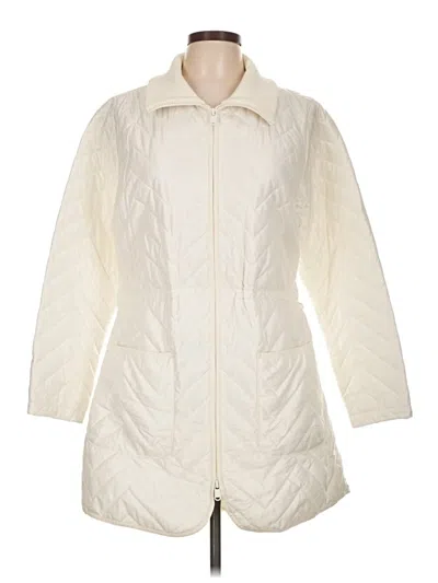 Pre-owned Athleta Coat In Ivory