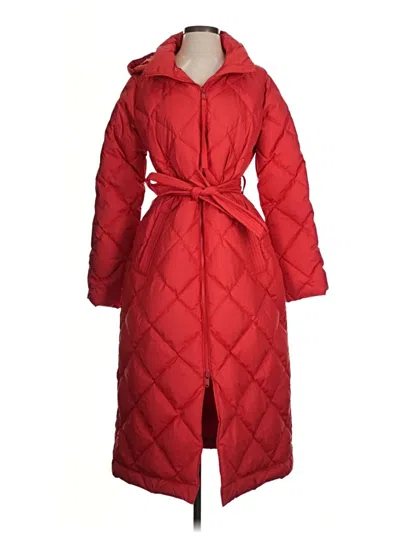 Pre-owned Athleta Coat In Red