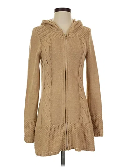 Pre-owned Athleta Coat In Tan