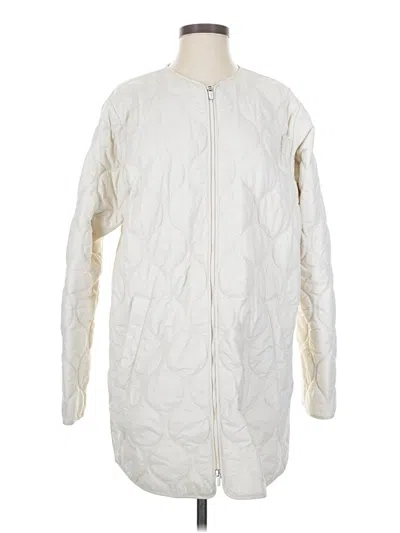 Pre-owned Athleta Coat In White