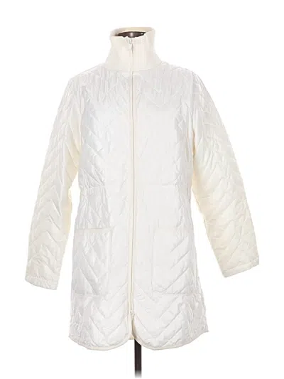 Pre-owned Athleta Coat In White