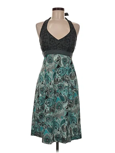Pre-owned Athleta Cocktail Dress In Teal