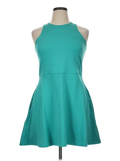 Pre-owned Athleta Cocktail Dress In Teal