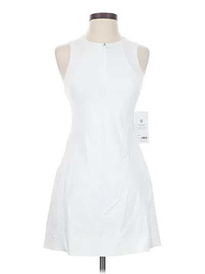 Pre-owned Athleta Cocktail Dress In White