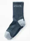 Athleta Colorblock Everyday Crew Sock In Gray