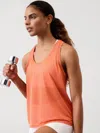 Athleta Cooldown Tank In Blood Orange