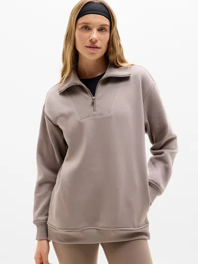 Athleta Cozy Karma 1/2 Zip Sweatshirt