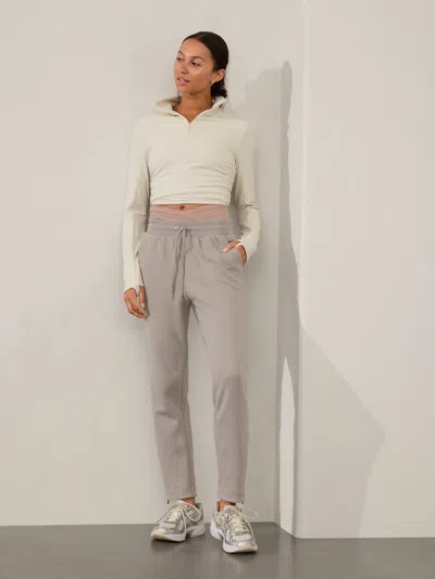 Athleta Cozy Karma High Rise Zip Pant In Feather