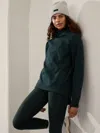 Athleta Cozy Karma Twist Neck Sweatshirt In Cypress