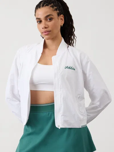 Athleta Crosscourt Bomber In Bright White