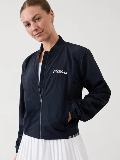 Athleta Crosscourt Bomber In Navy