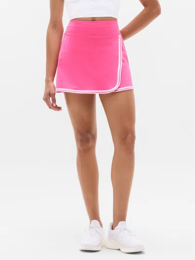 Athleta Crosscourt High Rise Tipped 14" Skort In Pink
