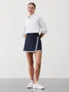Athleta Crosscourt High Rise Tipped 14" Skort In Navy