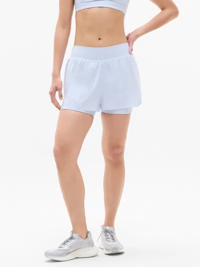 Athleta Crossover High Rise 4" Run Short In Blue