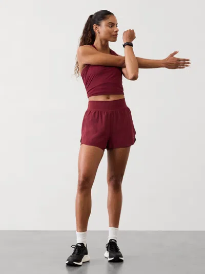 Athleta Crossover Run Short In Redwood