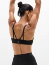 Athleta Cut Out Bra A-c In Black