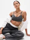 Athleta Cut Out Bra A-c In Gray