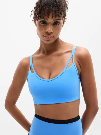 Athleta Cut Out Bra D-dd In Blue