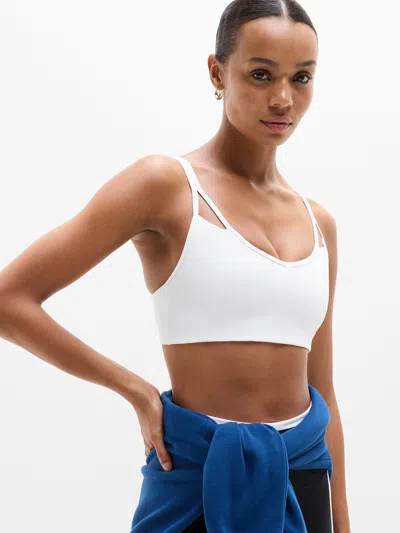 Athleta Cut Out Bra D-dd In White