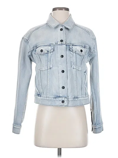 Pre-owned Athleta Denim Jacket In Blue