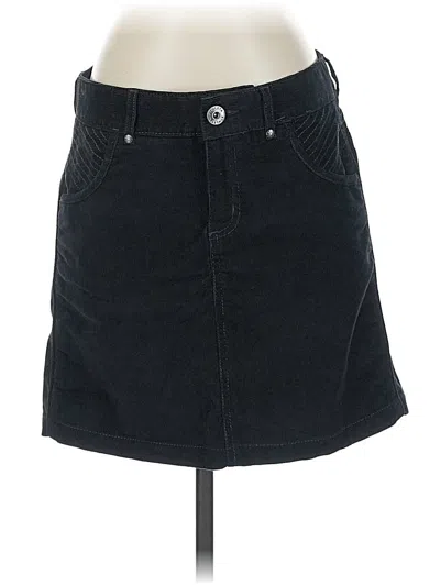 Pre-owned Athleta Denim Skirt In Black