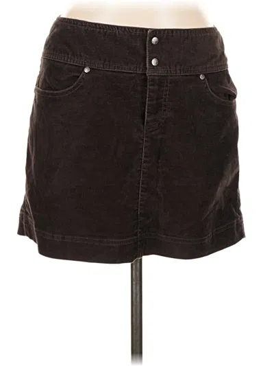 Pre-owned Athleta Denim Skirt In Brown