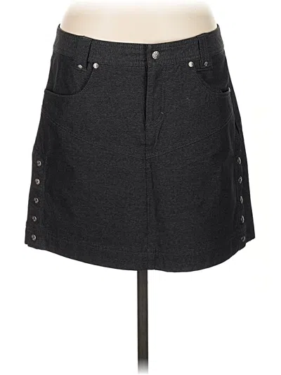 Pre-owned Athleta Denim Skirt In Gray