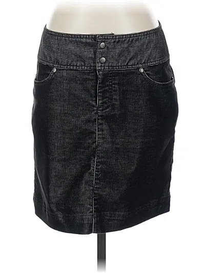 Pre-owned Athleta Denim Skirt In Gray